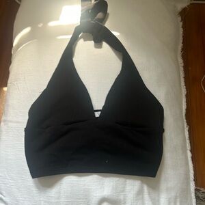 Black going out top